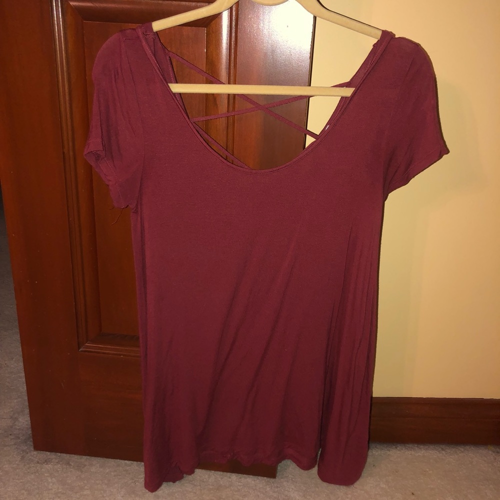 Red long sleeve shirt